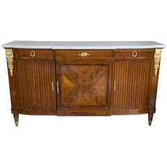 French Louis XVI Style Mahogany Sideboard