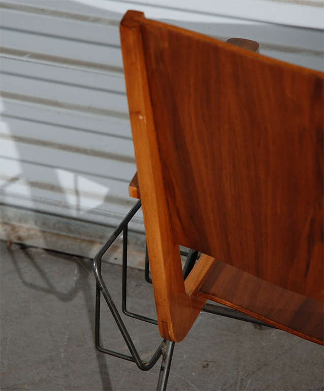 Pierre Guariche Chair with Magazine Rack 1