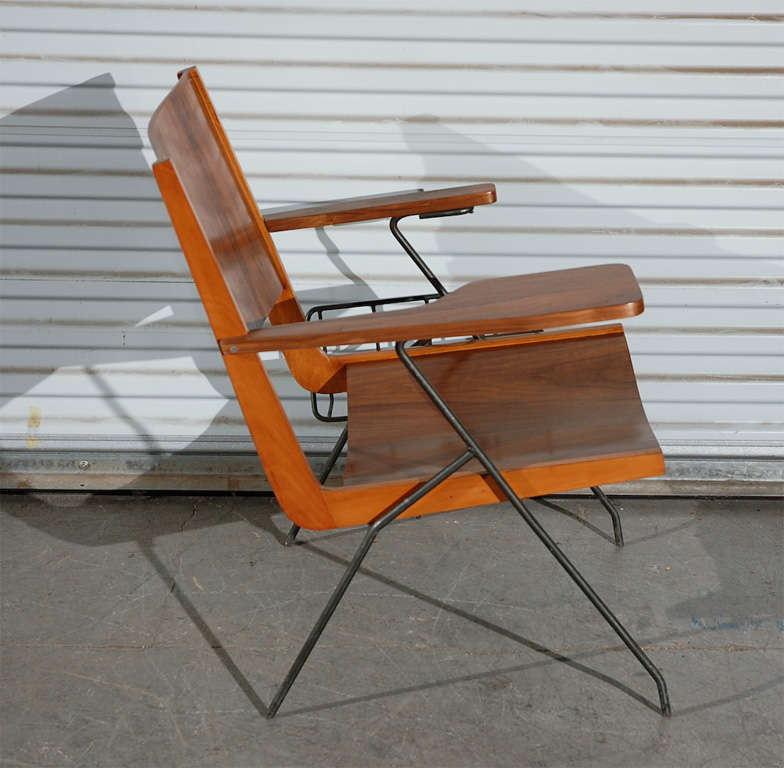 Pierre Guariche Chair with Magazine Rack 2