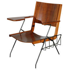 Pierre Guariche Chair with Magazine Rack