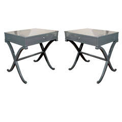 Barbara Barry end table pair