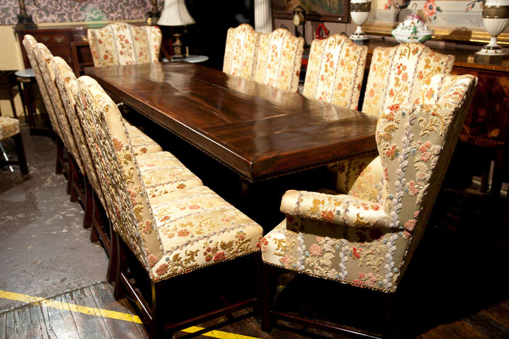 Set of 12 dining chairs