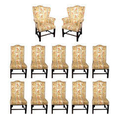 Set of 12 dining chairs