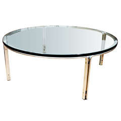 Fabricius and Kastholm Glass Top Cocktail Table