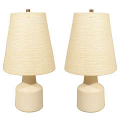 Pair of 1960's Lotte Ceamic Table lamps