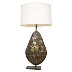 Marcello Fantoni Torch Cut Bronze Lamp