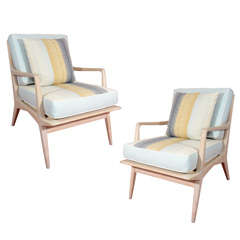 Pair of Open Armchairs by Carlo de Carli for Singer