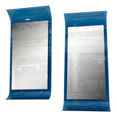 Extraordinary Pair of Large Mirrors by Cristal Art 9