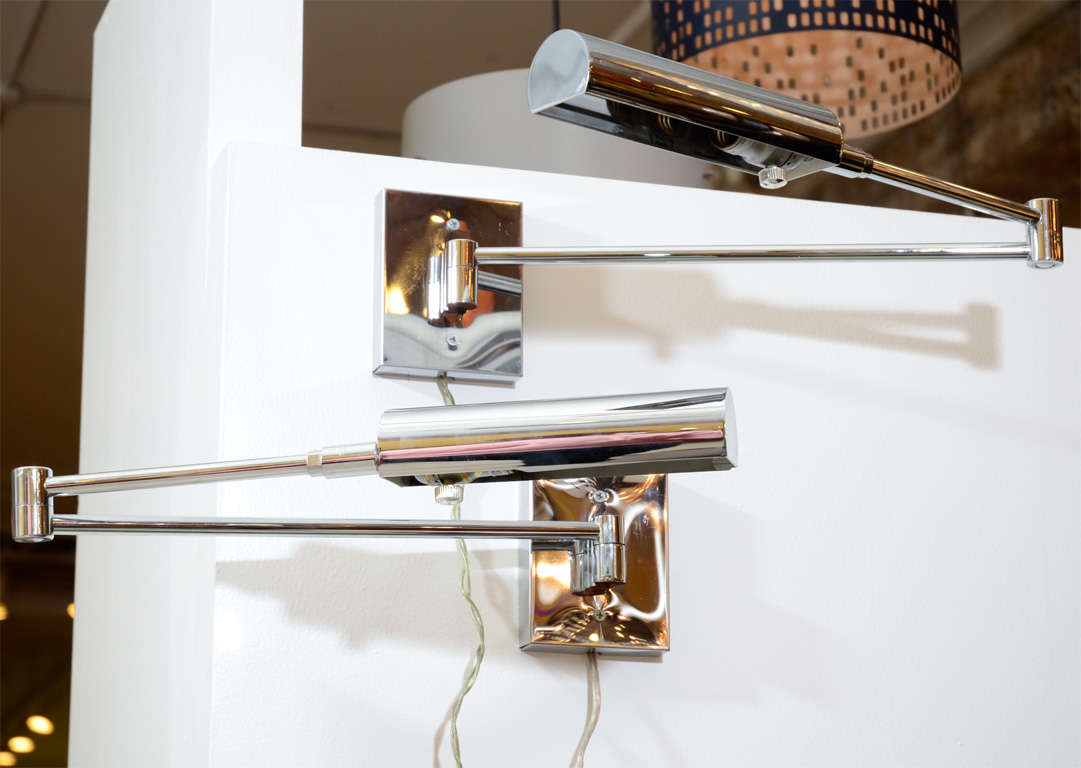 Koch and Lowy Swing Arm Wall Lamps