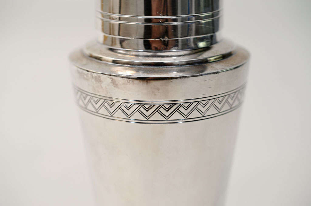Mid-20th Century Cocktail shaker by Keith Murray for Mappin and Webb For Sale