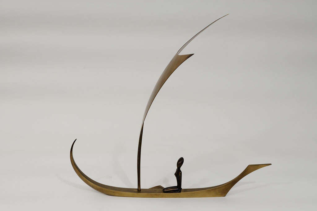 Hagenauer Gilt Bronze Stylized Sculpture