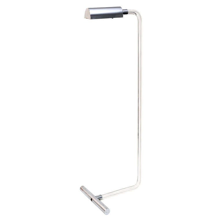 Dorothy Thorpe Lucite and Chrome Floor Lamp For Sale