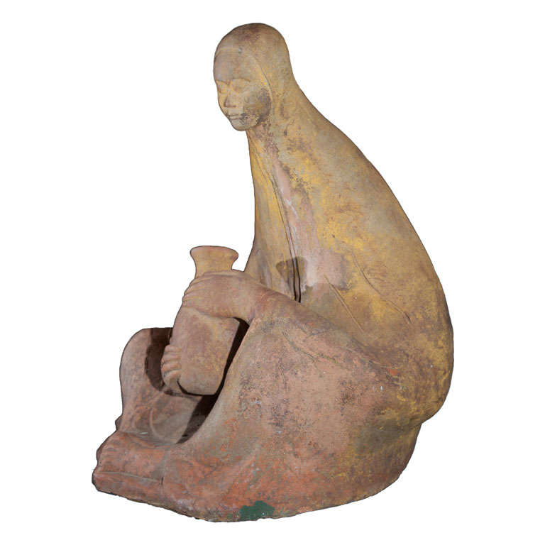 Southwestern Terracotta Sculpture For Sale