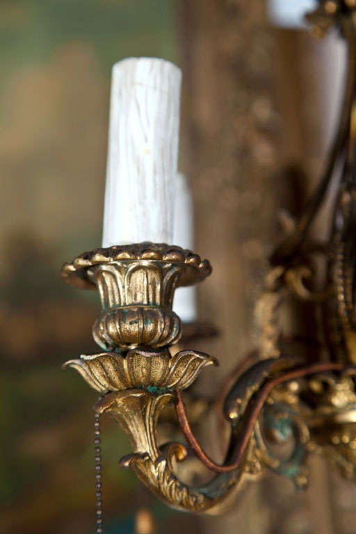 Pair Of Unusual Wall Sconces For Sale at 1stdibs