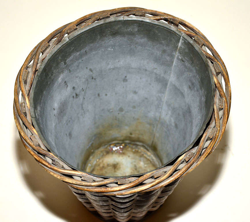 Mid-20th Century Basket attibuted to Jean Michel Frank For Sale