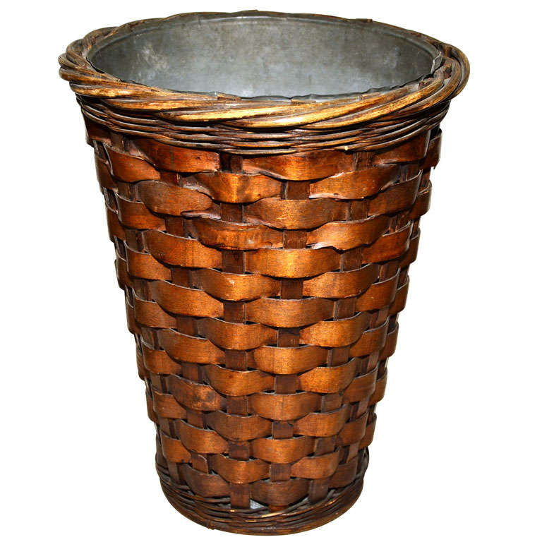 Basket attibuted to Jean Michel Frank For Sale