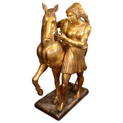 Gilt Wood Sculpture by Leone Lodi from Gianni Versace Estate