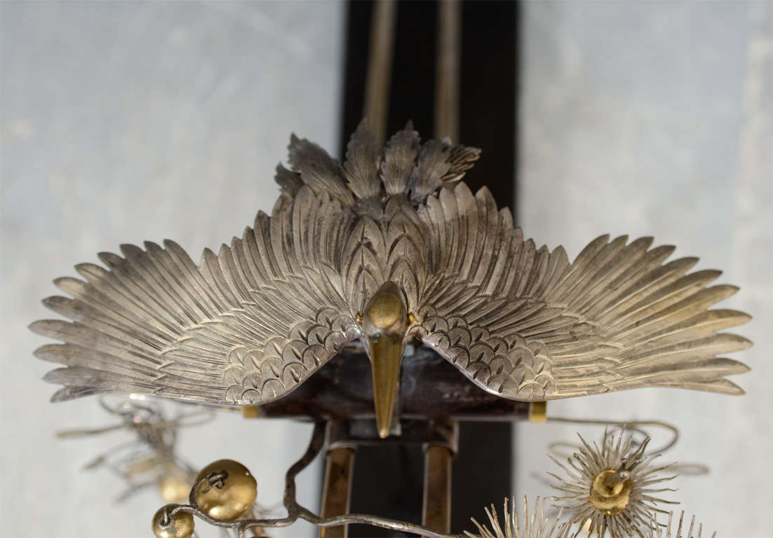 Antique Japanese Edo Period Silver and Gilt Hair Ornament 2