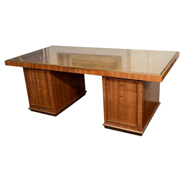 Vintage French Art Deco Desk by Jean Royere for Gouffé at 1stDibs