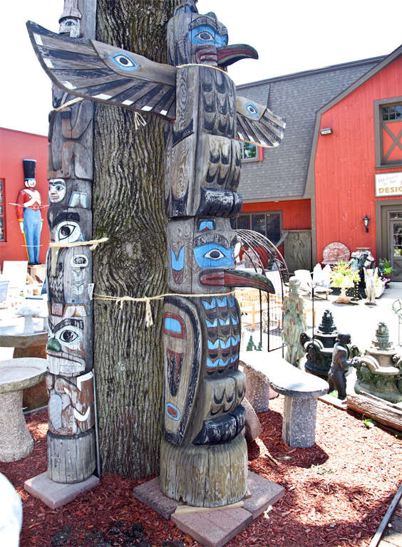 Vintage Northwest Native American Totem Pole 1