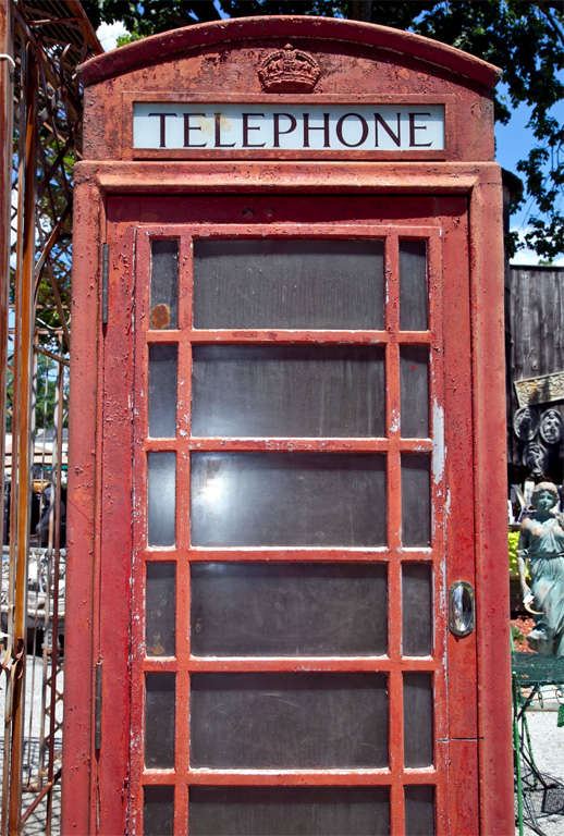 British Old English Phone Booth