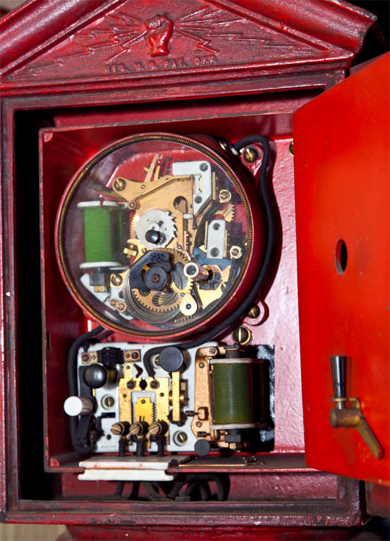 Antique New York City Fire Department Call Box In Excellent Condition In Stamford, CT