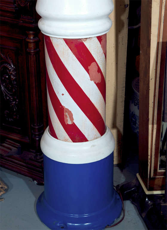 American Antique Standing Barber Pole