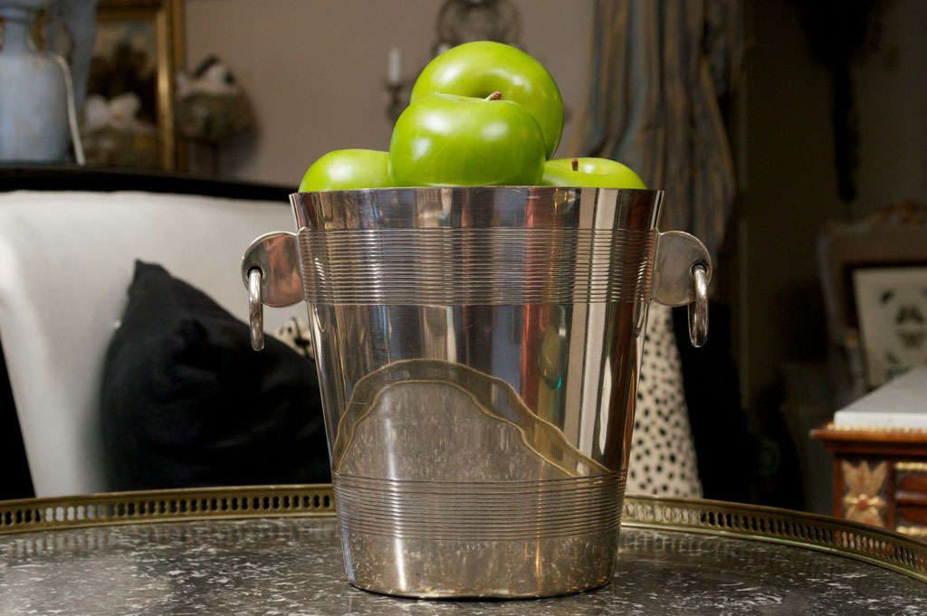 Art Deco Chrome Ice Bucket