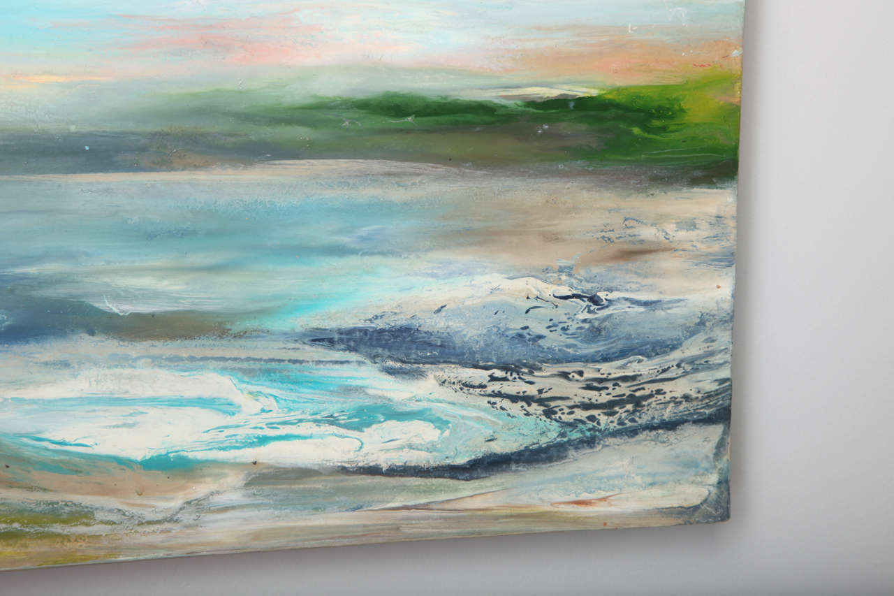 Ocean Beach Landscapes II Painting by William Engel at 1stdibs