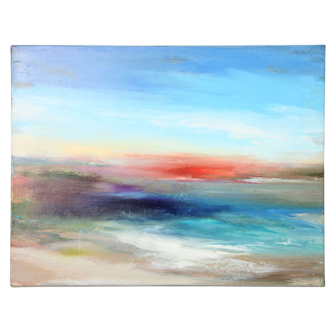 Ocean Beach Landscapes I Painting by William Engel at 1stdibs