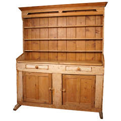 19th Century Pine Welsh Dresser Or Hutch