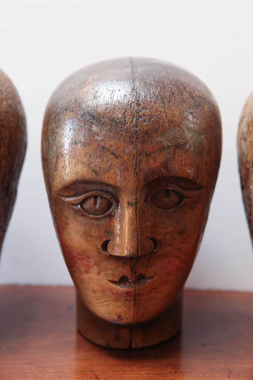 carved heads