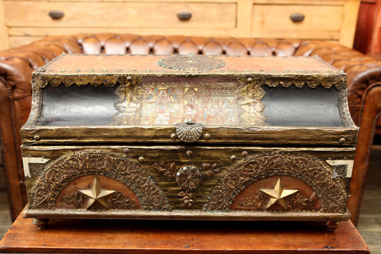 Italian Decorated Box, Circa 1860