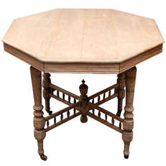 Antique English Octagonal Table, Circa 1880