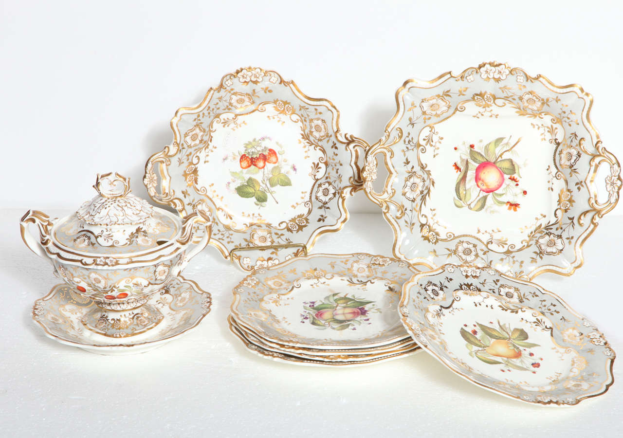 Early 19th Century English Dessert Set In Good Condition For Sale In New York, NY