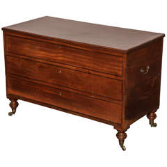 Late 18th Century George lll, Mahogany Mule Chest