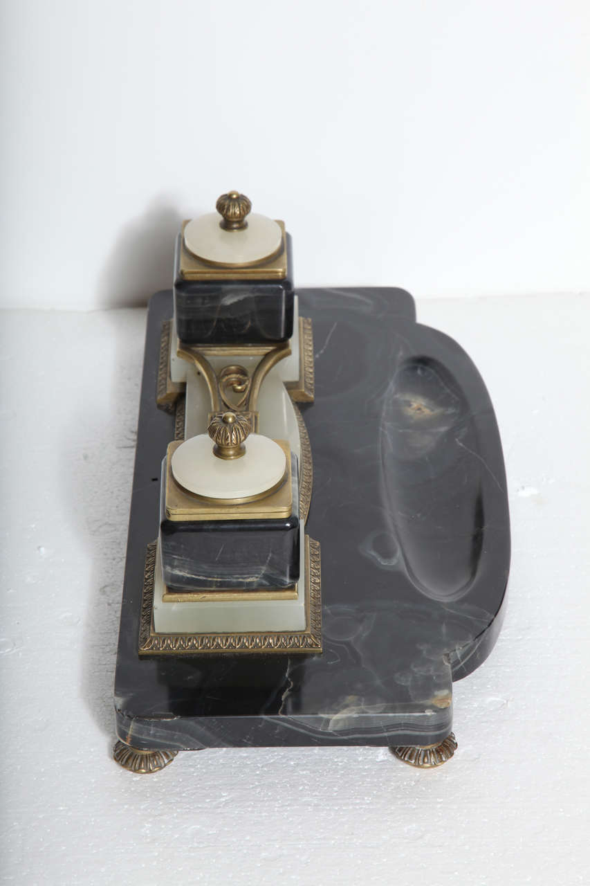 Late 19th Century Art Nouveau Inkwell For Sale 2