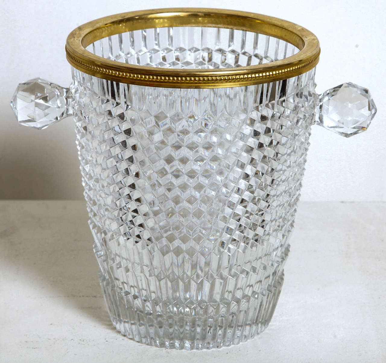 Very Chic european crystal champagne cooler.