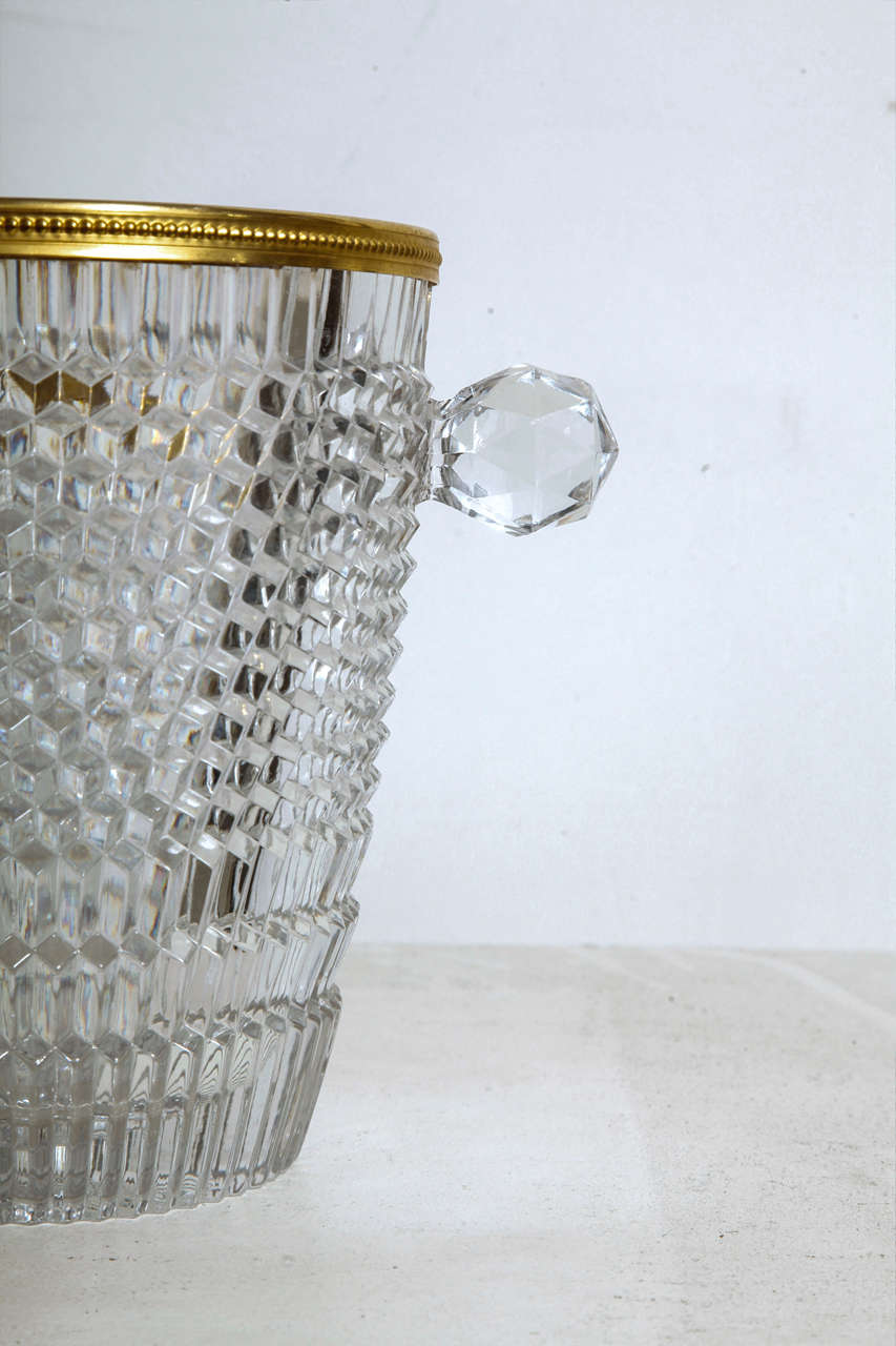 Crystal Champagne Cooler In Good Condition For Sale In Brussels, BE