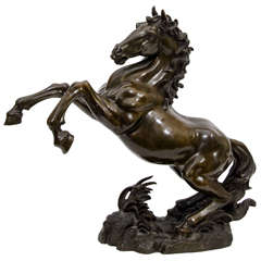 Japanese Meiji Period Bronze Horse Sculpture
