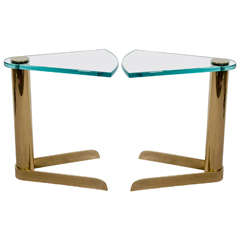 Mid Century Pair of Side Tables