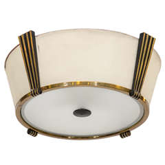 French Mid Century Modernist Arlus Pendant Light