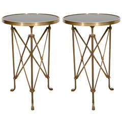 Pair of Hollywood Regency Side or End Tables at 1stDibs