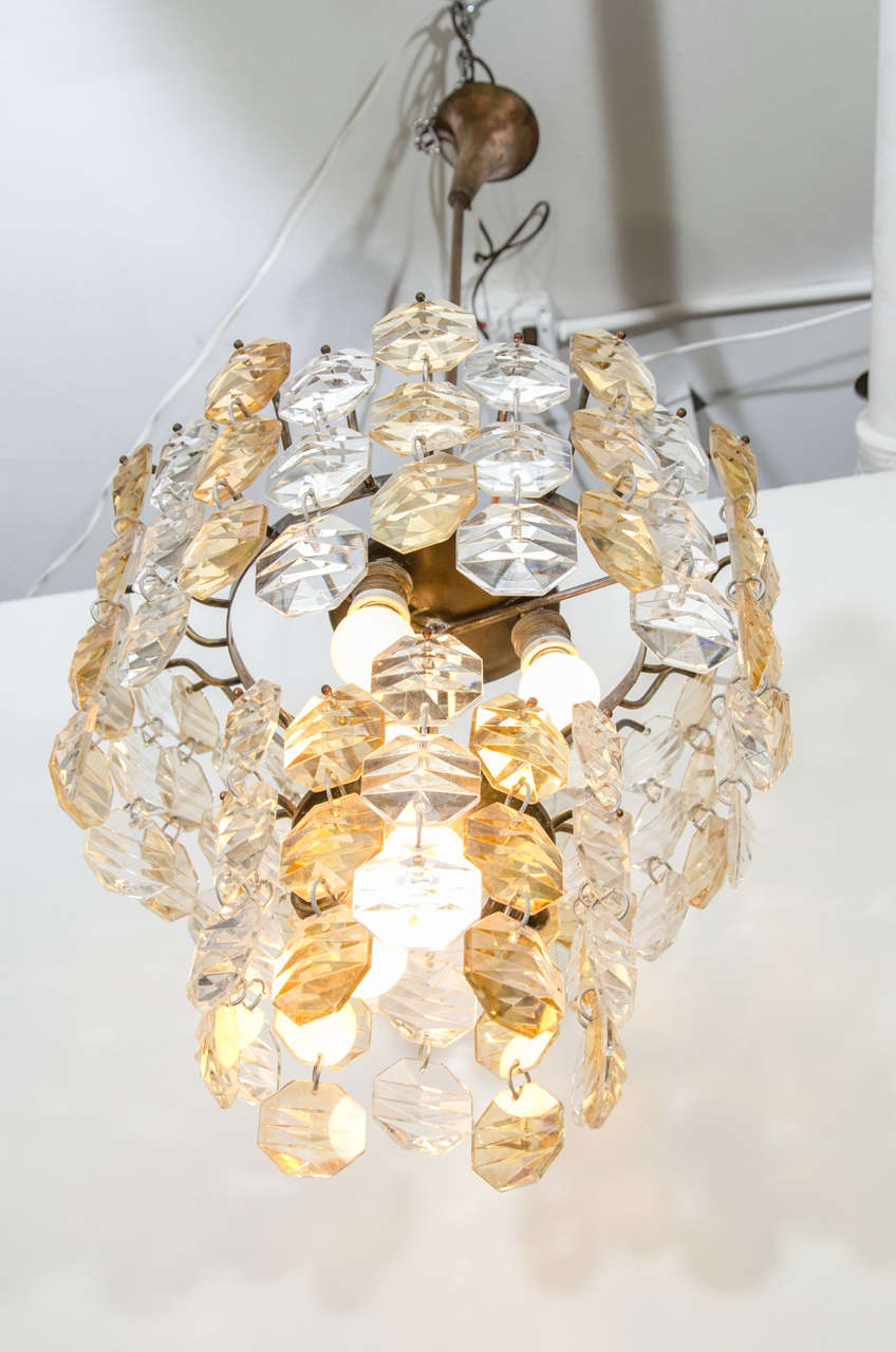 A Two-Toned Murano Glass Chandelier For Sale at 1stdibs