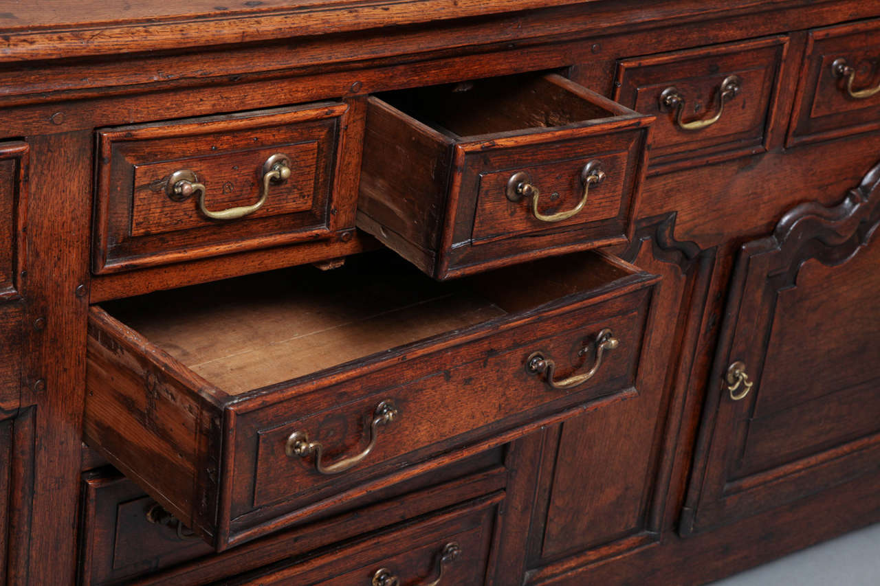 18th Century and Earlier Exceptional George I Oak Low Dresser