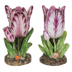 Pair of Porcelain Tulips