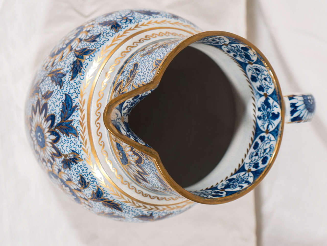 19th Century Blue and White Pearlware Jug