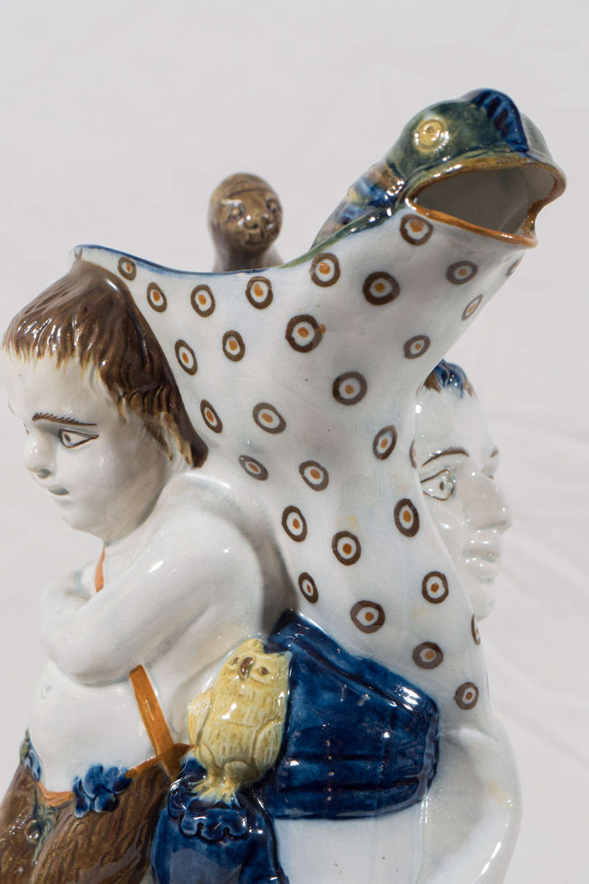 An Early 19th Century Bacchus and Pan Staffordshire Pottery Toby Jug 1