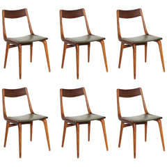Erik Christensen Boomerang Dining Chairs Set of 6