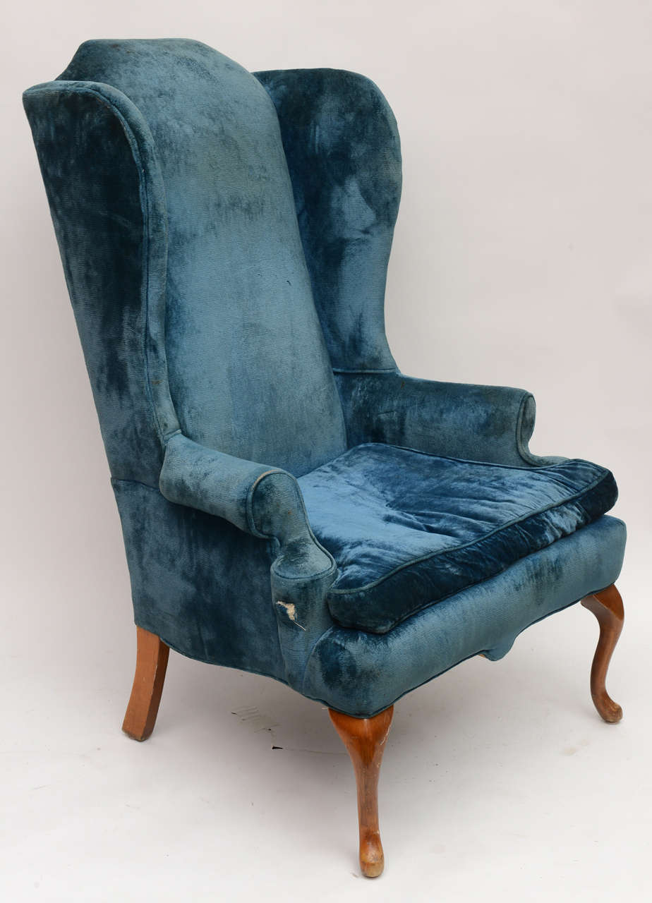 Mid-20th Century Pair of Wingback Chairs